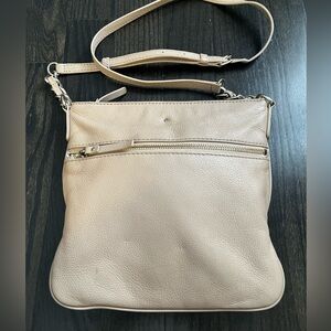 💯Authentic Kate Spade Soft cream/Beige/Leather Crossbody Bag Super Soft Leather